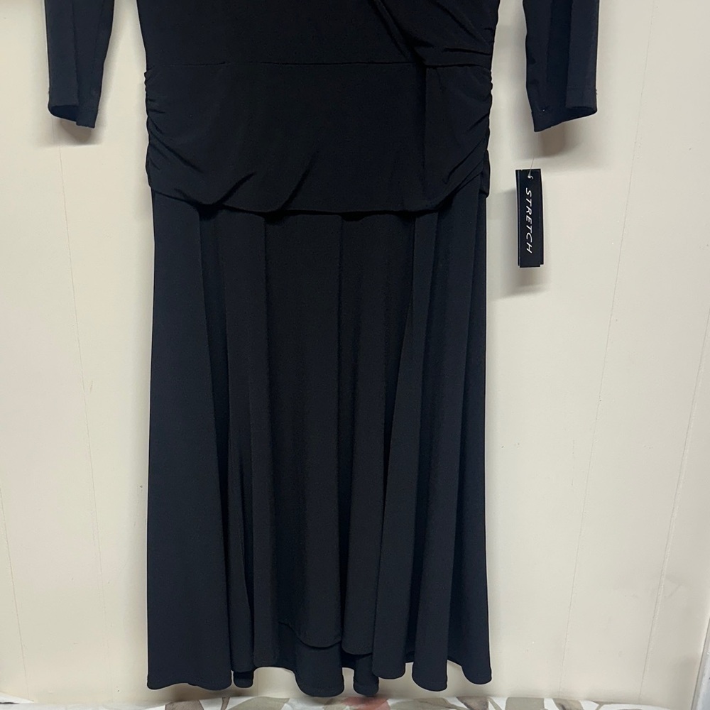 AGB Classic Black Midi Dress - Picture 3 of 9